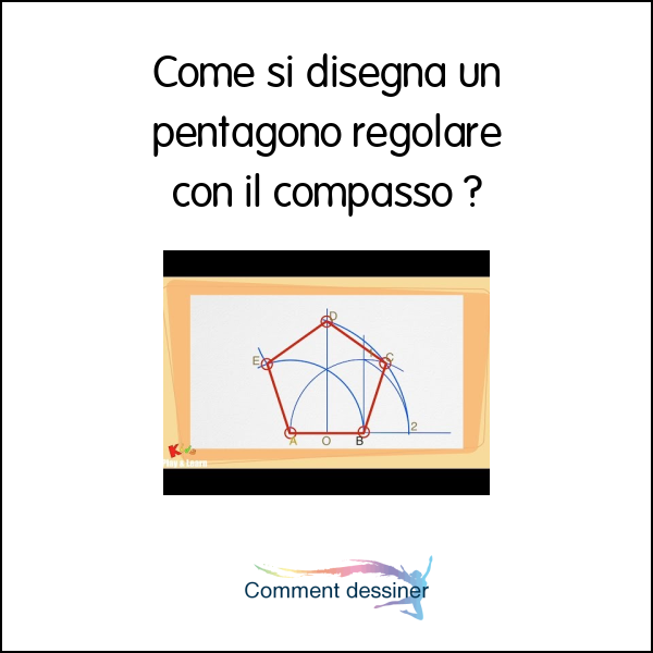 Come si disegna un pentagono regolare con il compasso
